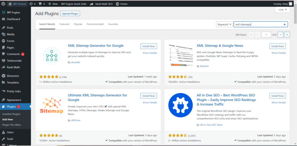 how to make a sitemap in wordpress